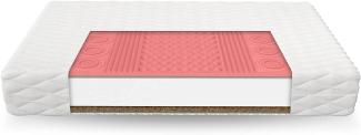 'Empoli' Klatschaummatratze 7-Zonen Kokos Visco Klimafaser, H3/H4, Höhe 13 cm, 180 x 200 cm