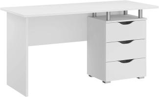 Rauch Möbel 'Alvara' Schreibtisch inklusive 2 Schubladen, weiß,140 x 75 x 66 cm