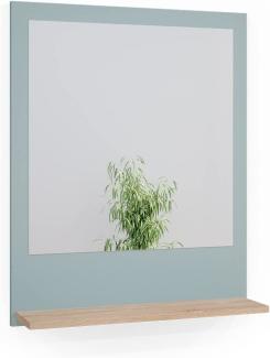 Vicco Badspiegel Wandspiegel Spiegel Ciro Sonoma/Blau Badezimmer Ablage Regal
