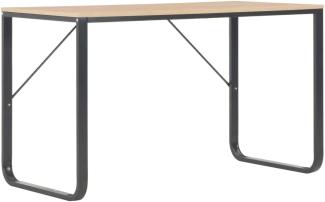 Computertisch, Schwarz/ Eiche, 120 x 60 x 73 cm