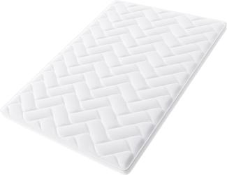 Hilding Sweden Nature Matratzentopper, aus Latex, Weiche Matratzenauflage für besseren Schlafkomfort, 200 x 200 cm, weiß
