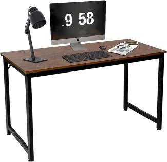 Schreibtisch, Computertisch, PC-Tisch Bürotisch Officetisch für Home Office Schule, Stabil Laptop-Tisch Arbeitstisch (120 x 71 x 60cm, Nussbaum)……