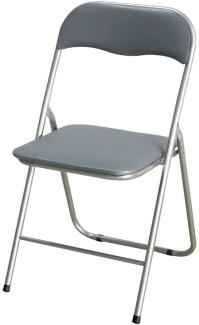 Stuhl Polsterung Biegsam Grau 44,5 x 44 x 79 cm