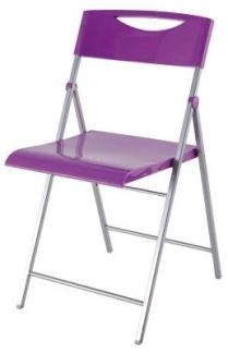 ALBA Besucherstuhl Klappstuhl Stuhl CPSMILE violett