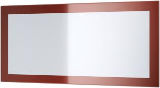 Vladon Spiegel Lima, Wandspiegel mit Rahmen im modernen Stil, Bordeaux Hochglanz (89 x 45 cm)