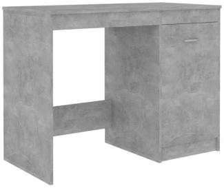 Schreibtisch, Spanplatte Betongrau, 100 × 50 × 76 cm
