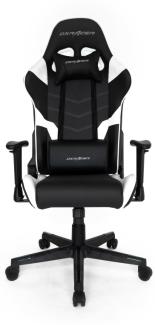 DXRacer Racer P Gaming-Sessel Gepolsterter - ausgestopfter Sitz Schwarz - Weiß (OH-PF188-NW)