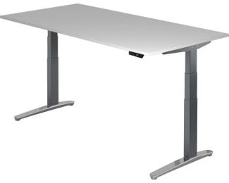 'XBHM2E' Sitz-Steh-Schreibtisch elektrisch 200x100cm Grau/Graphit, poliert