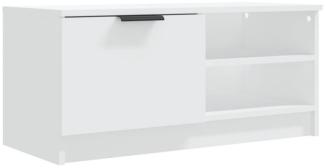 TV-Schrank Weiß 80x35x36,5 cm Holzwerkstoff