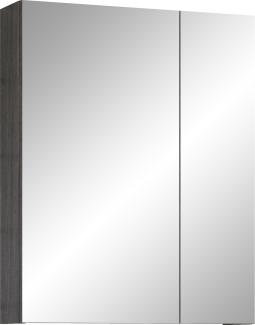 Badezimmer Spiegelschrank Riva in Rauchsilber grau 60 x 75 cm