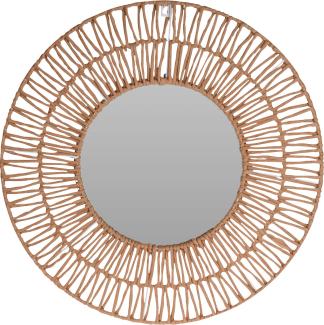 Dekospiegel rund mit einem geometrischen Rahmen, Ø 60 cm