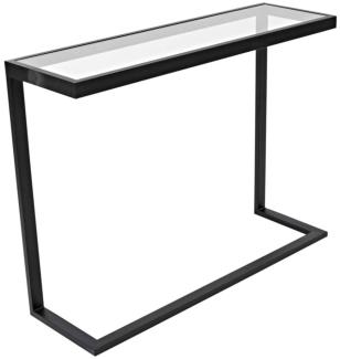 Konsolentisch Glastisch Flurtisch Beistelltisch Lasse m. Glasplatte 100 x 75cm