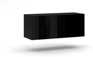 Lowboard "Vivo" TV-Unterschrank 100cm schwarz Hochglanz