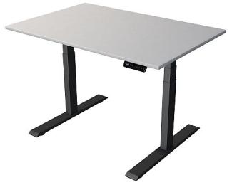Kerkmann Schreibtisch Steh und Sitztisch MOVE 2 (B) 120 x (T) 80 cm lichtgrau
