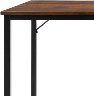 Schreibtisch Jenkins - Industrial dunkelbraun, 140 cm