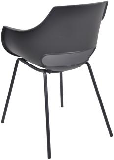 2er-Set SIT&CHAIRS Stuhl, schwarz, Kunststoff