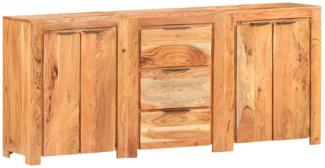 Sideboard mit 3 Schubladen und 4 Türen Akazie Massivholz