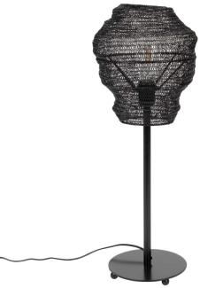 Tischleuchte Lena - Metallgeflecht-Schirm, schwarz