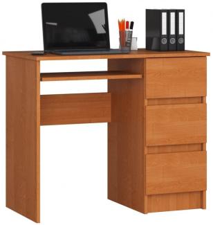 Schreibtisch Bürotisch Tisch A600 90x55x78 cm Erle Ausführung Rechts