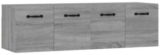 Wandschränke 2 Stk. Grau Sonoma 80x35x36,5 cm Holzwerkstoff