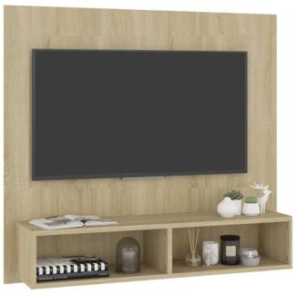TV-Wandschrank Sonoma-Eiche 102x23,5x90 cm Spanplatte