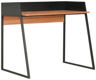 Schreibtisch, Schwarz/ Braun, 90 x 60 x 88 cm