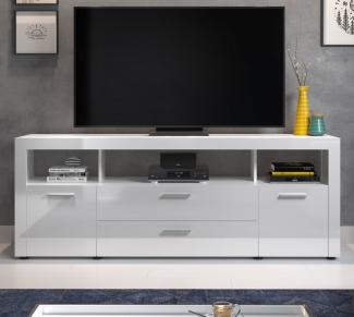 TV-Lowboard Dura in weiß Hochglanz 180 cm