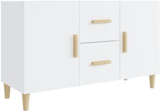 vidaXL Sideboard Hochglanz-Weiß 100x36x60 cm Holzwerkstoff [812516]