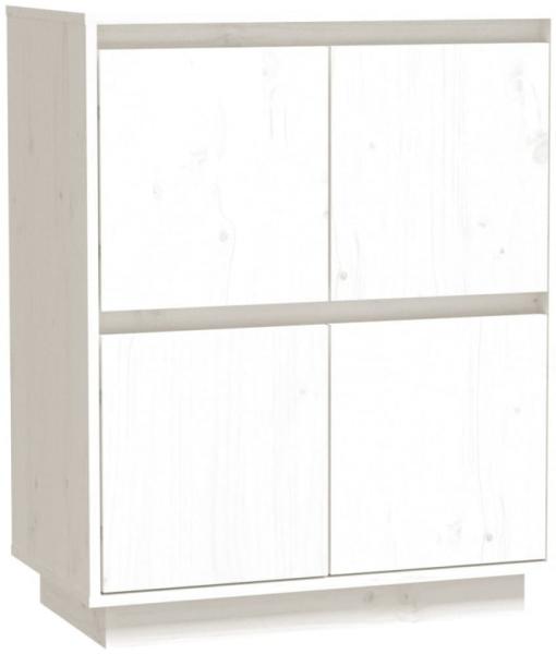 Sideboard Weiß 60x34x75 cm Massivholz Kiefer [813376]