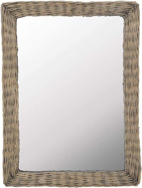 Spiegel Korbweide, Braun, 60 x 80 cm