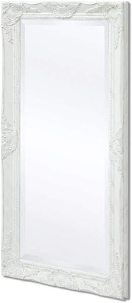 Wandspiegel im Barock-Stil, weiß, 100 x 50 cm