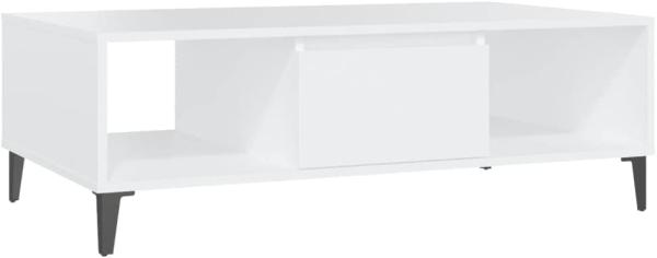 vidaXL Couchtisch Weiß 103,5x60x35 cm Spanplatte [806022]